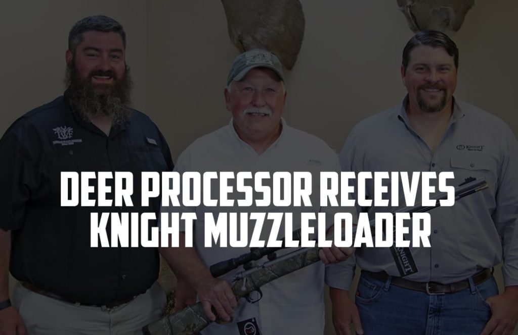 Hunters For The Hungry Deer Processor Receives Knight Muzzleloader