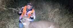 "Third year deer hunting using a 50 caliber pink little horn."Keli Handley Lindeman‎, Iowa
