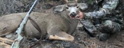 2017 California mule deer taken on public land at 180 yards with my Kinght LK-93
