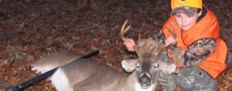 "Amazing what a 5 year old can do! Archer Shot this 6 point on 11/21/2009, at the age of 5 with a 50 cal. Knight Wolverine loaded with 50 grains of powder and a 240 grain hornady XTP bullet. The shot was approx 40yrds from a ground blind in McMinn Co. The buck dropped in his tracks."Archer Reese, Tennessee