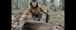 Paul shot his first buck with his father in law’s 1996 Wolverine rifle!